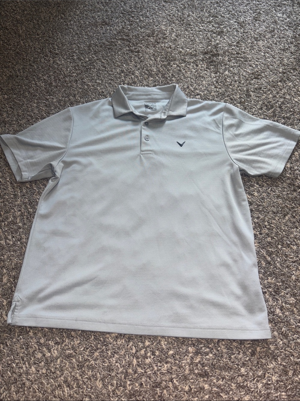 Callaway Light Gray Men's Short-Sleeve Polo